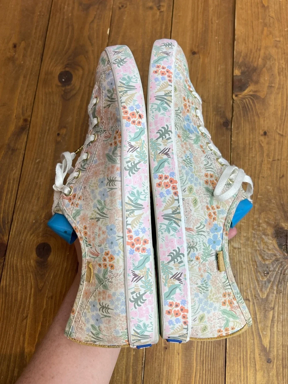 Keds x rifle paper co Womens size 11 kickstart canvas sneakers in meadow floral